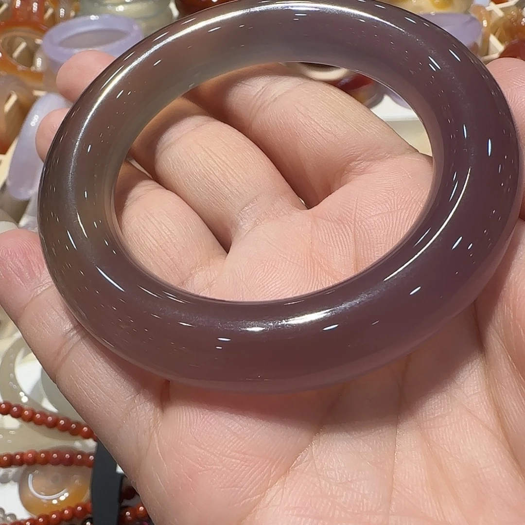 指***沙玛瑙/玉髓未镶嵌手镯