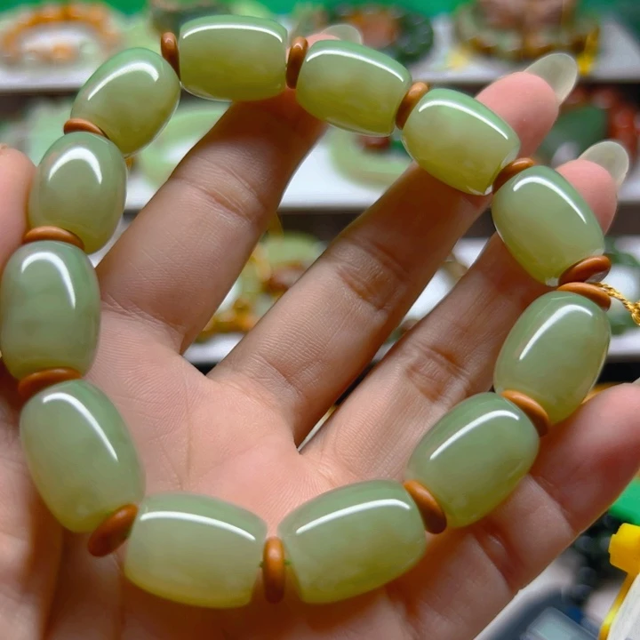 未镶嵌手串透闪石质玉