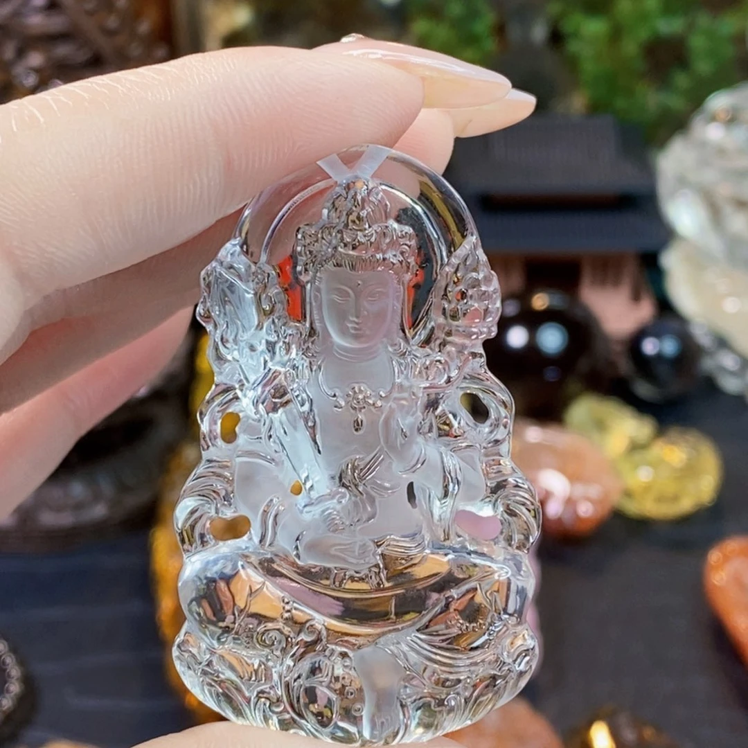 水晶颈饰未镶嵌风****行吊坠