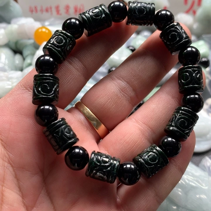 翡翠未镶嵌颈饰保真天然a货翡翠