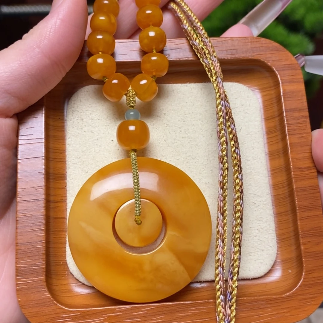 【闪购商品】蜜蜡颈饰未镶嵌项链