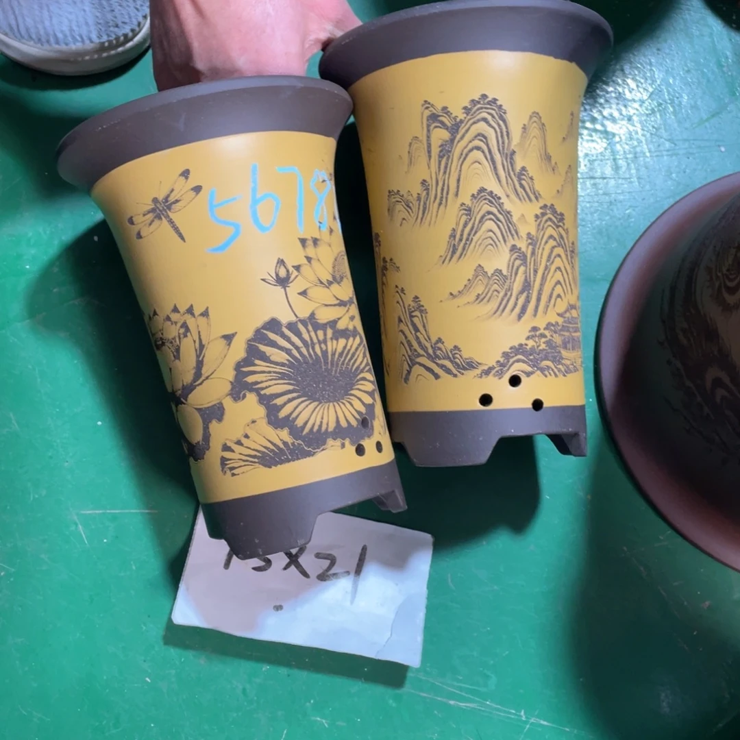 w***伟紫砂花盆微瑕小号