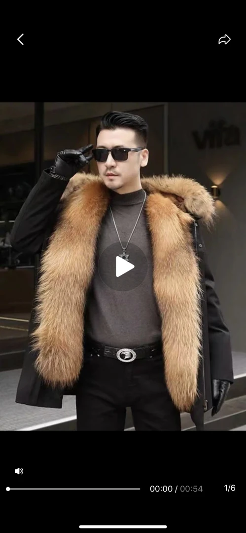 貉子王，中长款 抗极寒加厚保暖 派克王