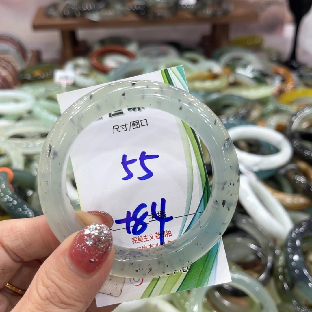 未镶嵌蛇纹石玉手镯手镯