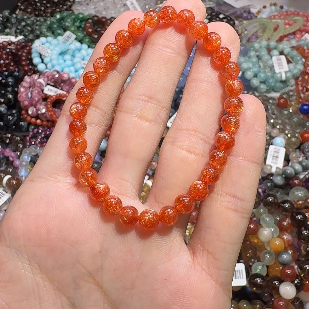 长石手链未镶嵌金太阳