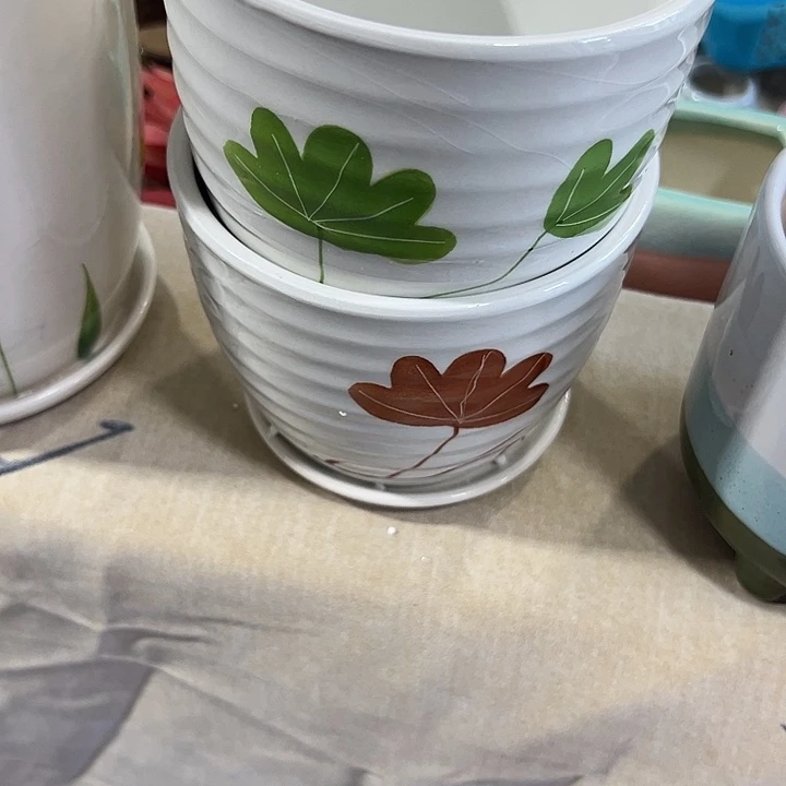 微瑕陶瓷花盆满9.9发