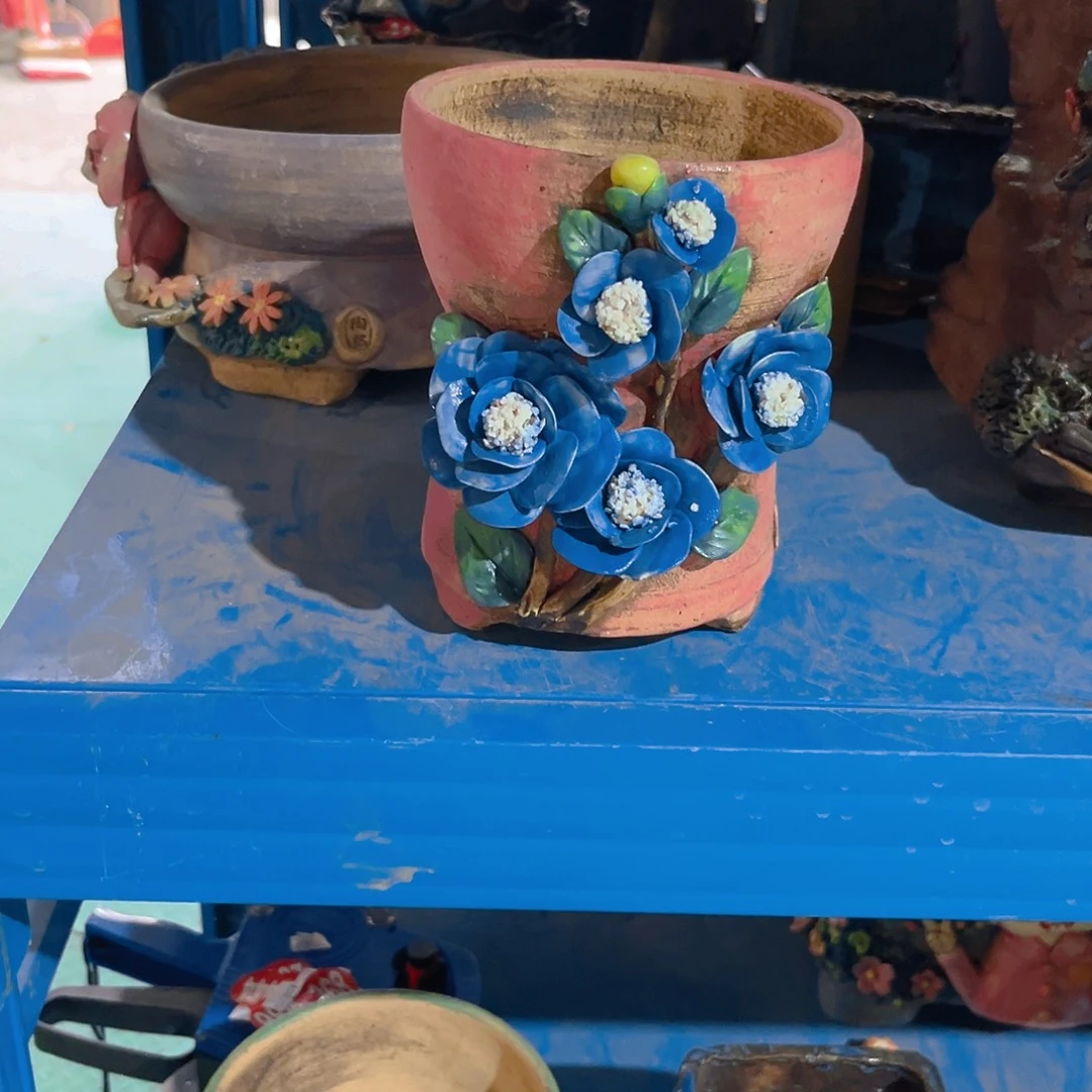 微瑕35 号陶然花器手工花盆