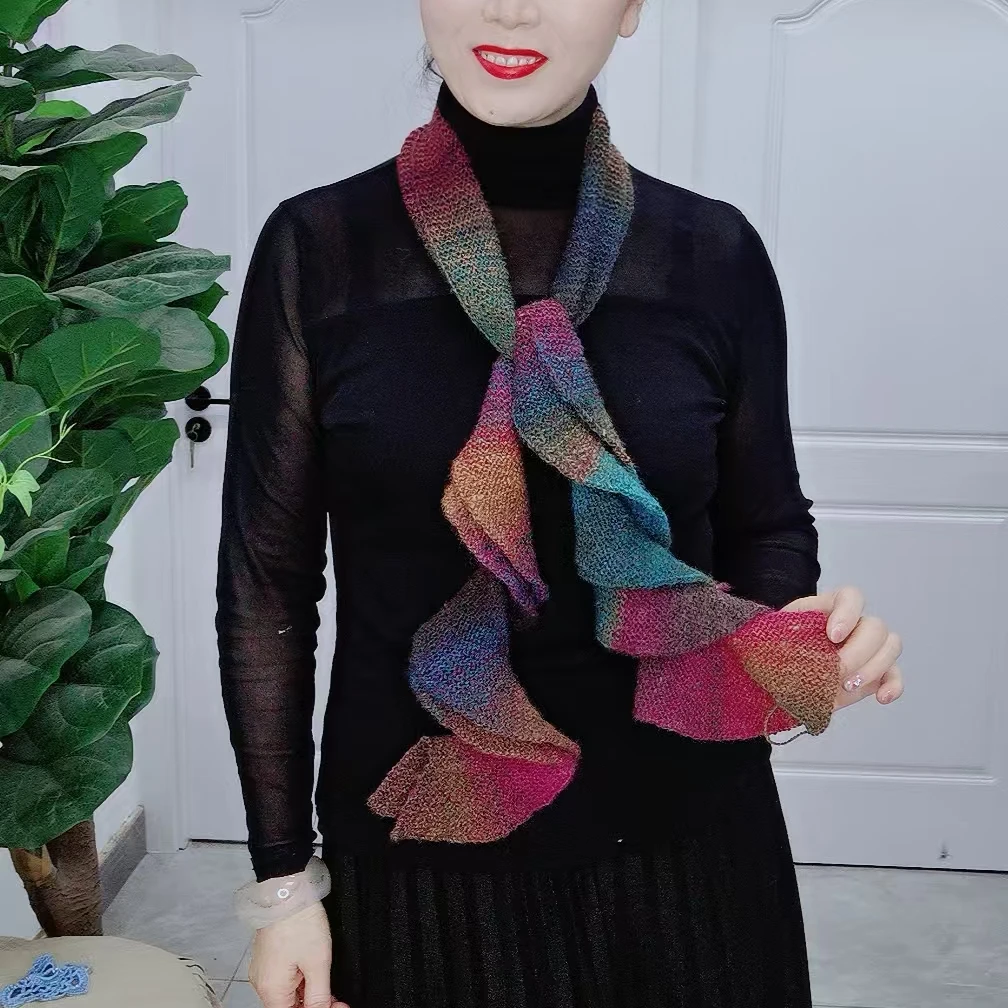 楚乔荷叶围巾钩织视频教程