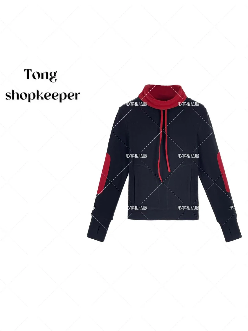 QJ/彤掌柜1681231 秋冬季加厚德绒抽绳简约口袋百搭上衣