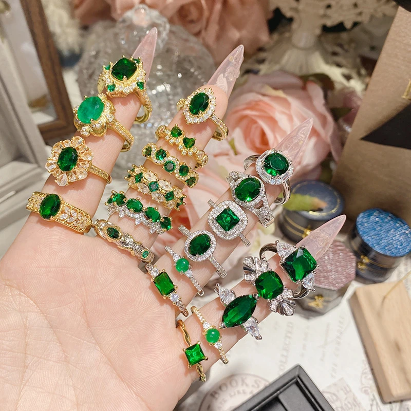 铜合金亚克力戒指 【直播专用】时尚精致饰品戒指 一单一付