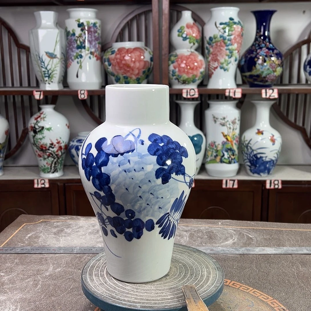 陶摆件景德镇陶瓷直青紫