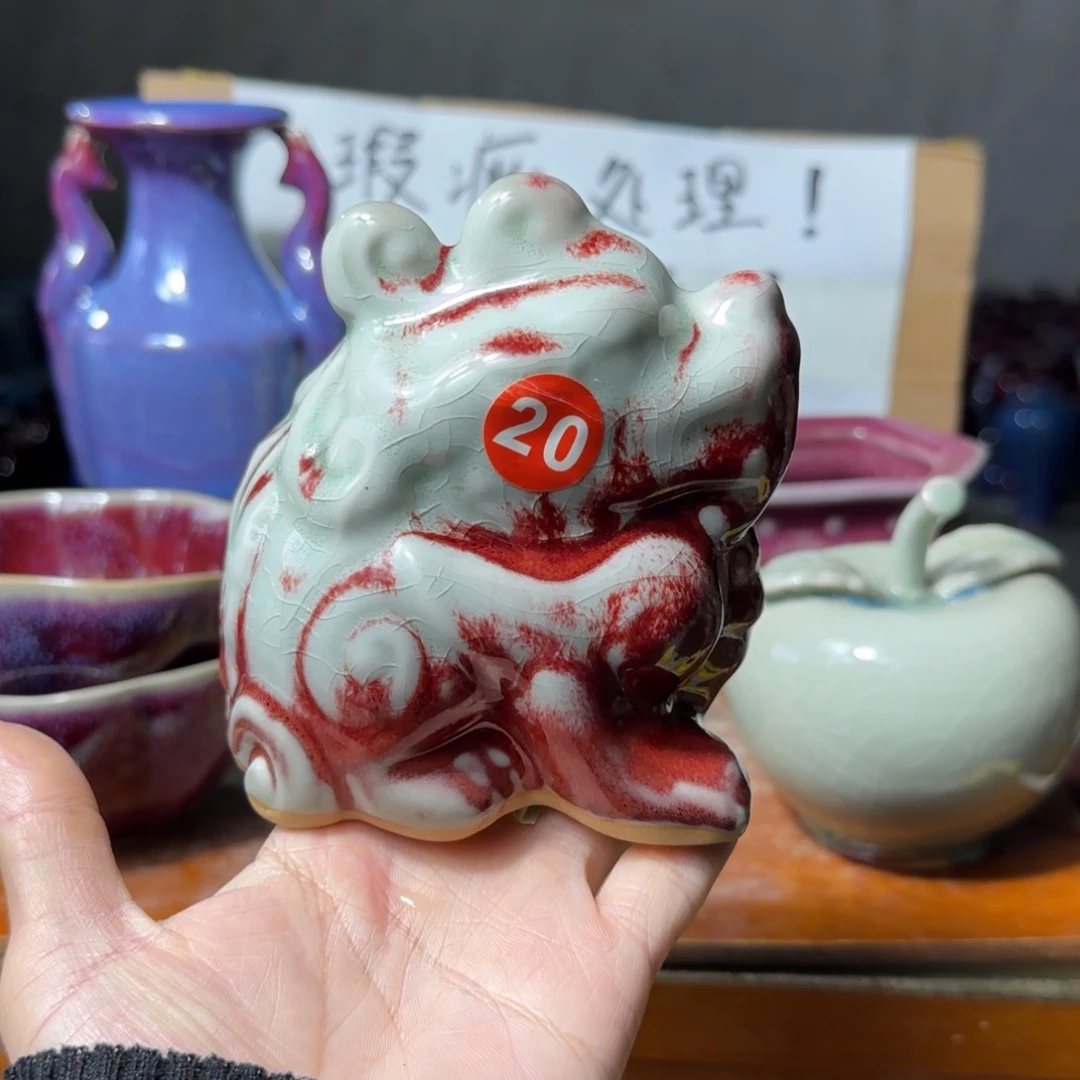 摆件郑家钧瓷摆件微瑕