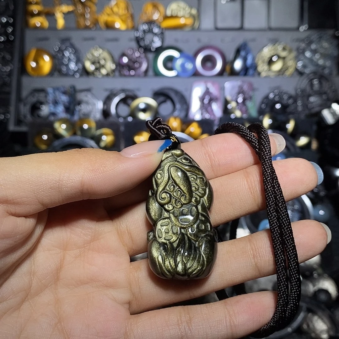 爱***鱼黑曜岩未镶嵌手链