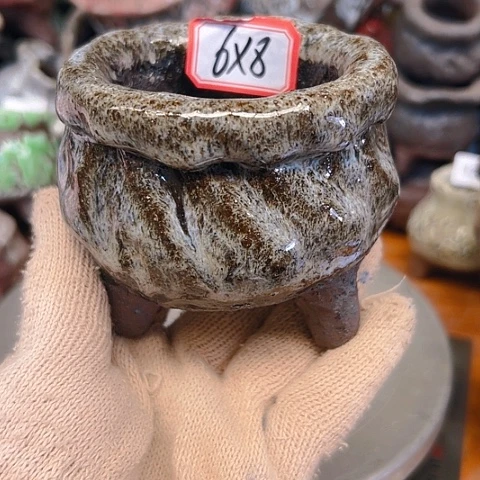 粗陶花盆手工花盆制作
