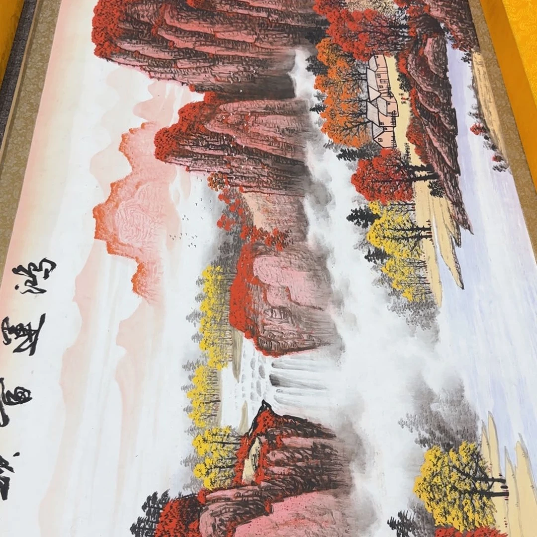 悔***过国画QC原创横山水作品！带证书！限购一单