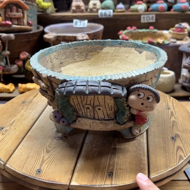 嘻哈多肉花盆百搭