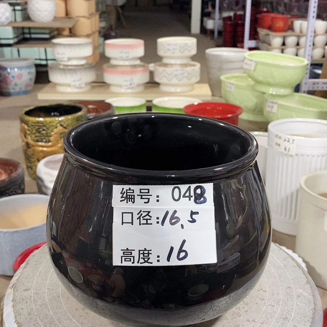 【闪购商品】陶瓷微瑕花盆-048-1个