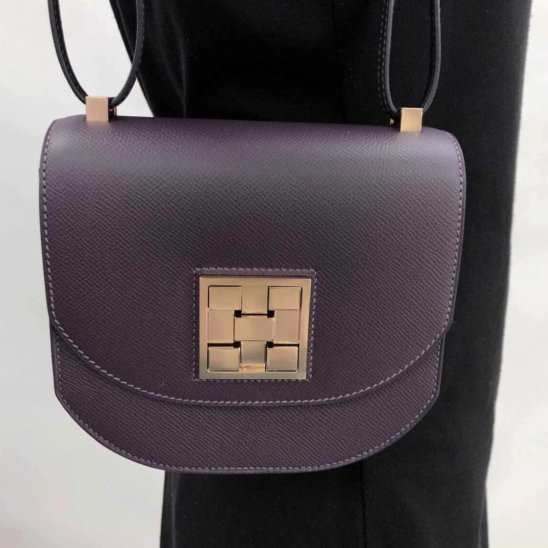 99新 Hermes/爱马仕 爱马仕马赛克18金扣D单肩包9273052