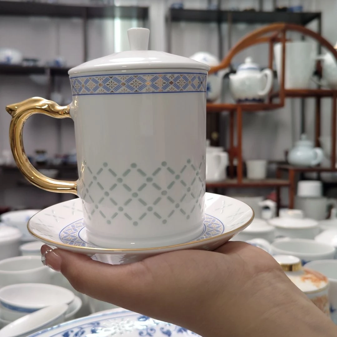 瓷百川杯三件套一套景德镇