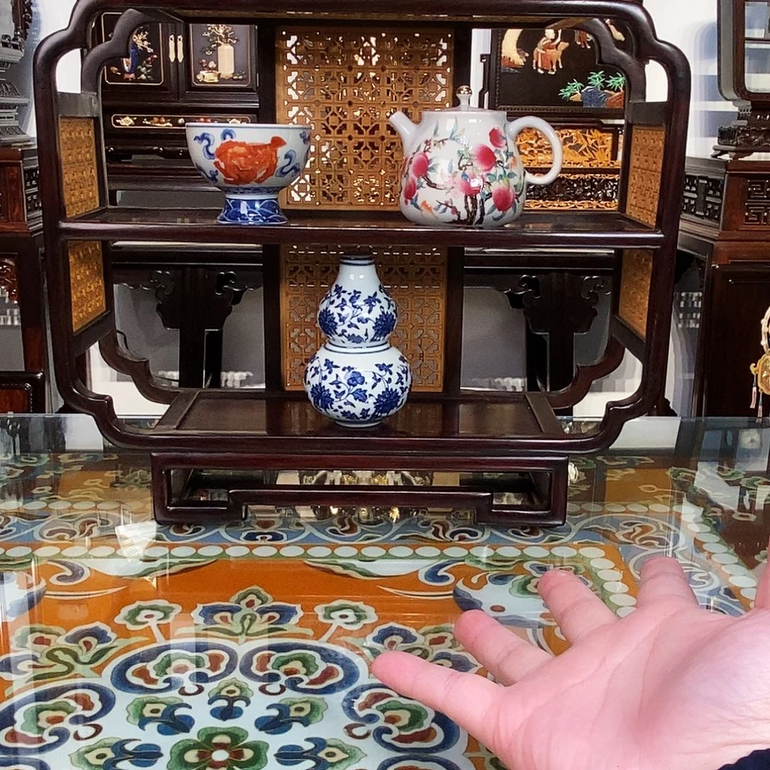 红酸枝木类成套家具大红酸枝架子