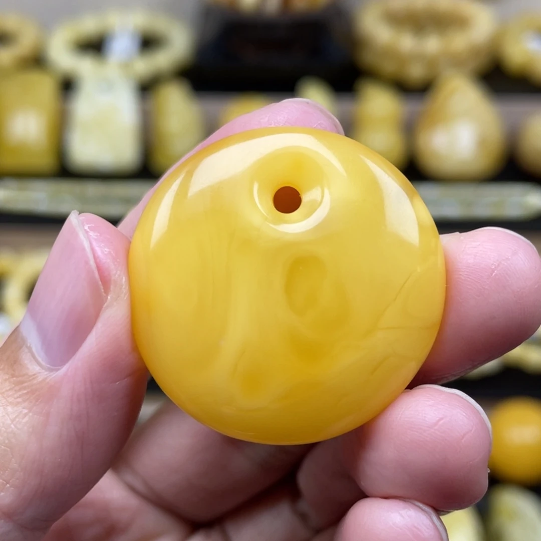 琥珀裸石未镶嵌琥珀蜜蜡