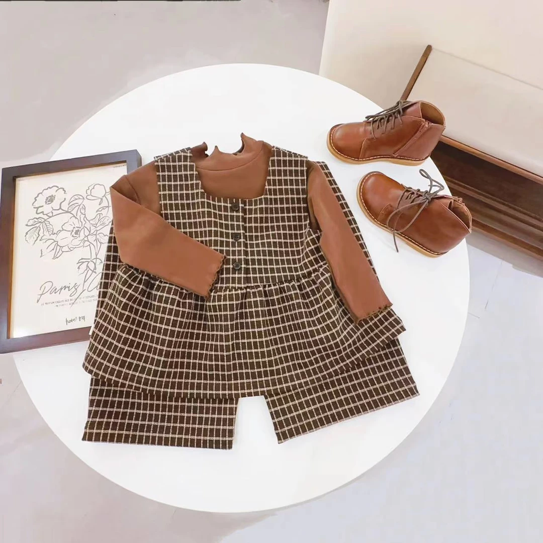 【云朵小葵】女童黑白撞色洋气休闲套装（两件一套）660319