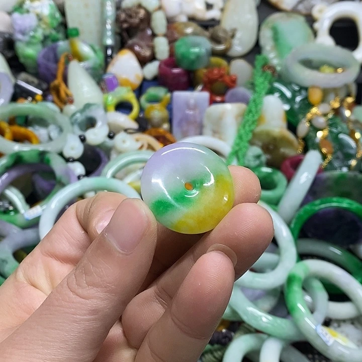 颈饰未镶嵌翡翠缅甸翡翠首饰配饰