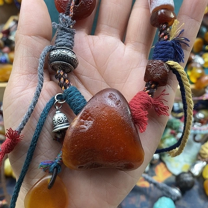 蜜蜡未镶嵌项链项链