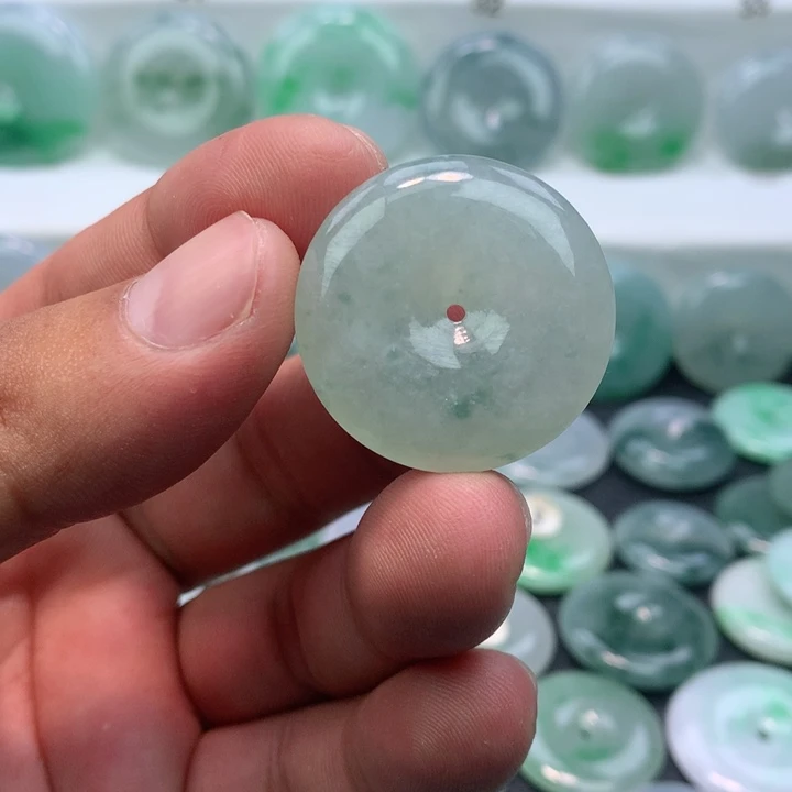 颈饰未镶嵌翡翠缅甸天然A货翡翠29.9-6.6