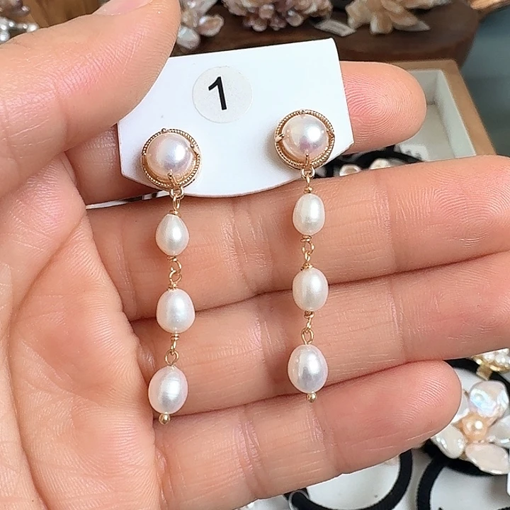 耳饰淡水珍珠未镶嵌