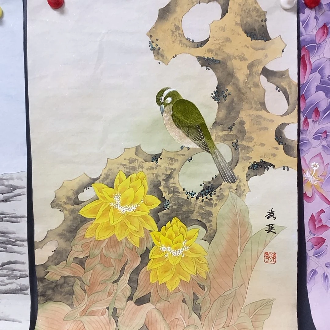 国画原****间陈秀英手绘作品35.45