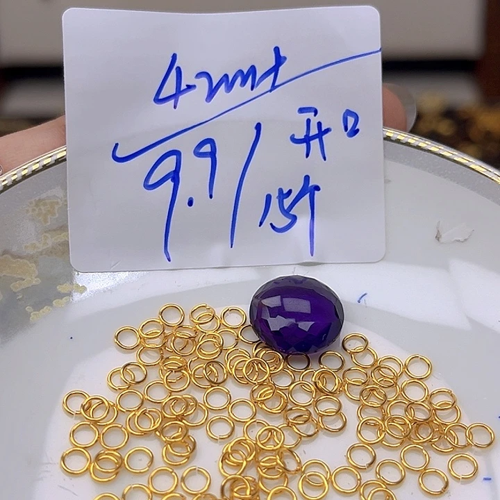 银S925镶嵌颈饰紫晶紫晶925镶嵌50