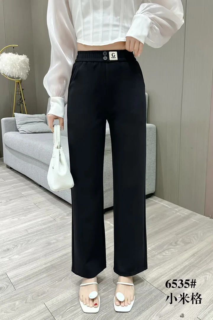6535新款显瘦百搭直筒裤（小米格）