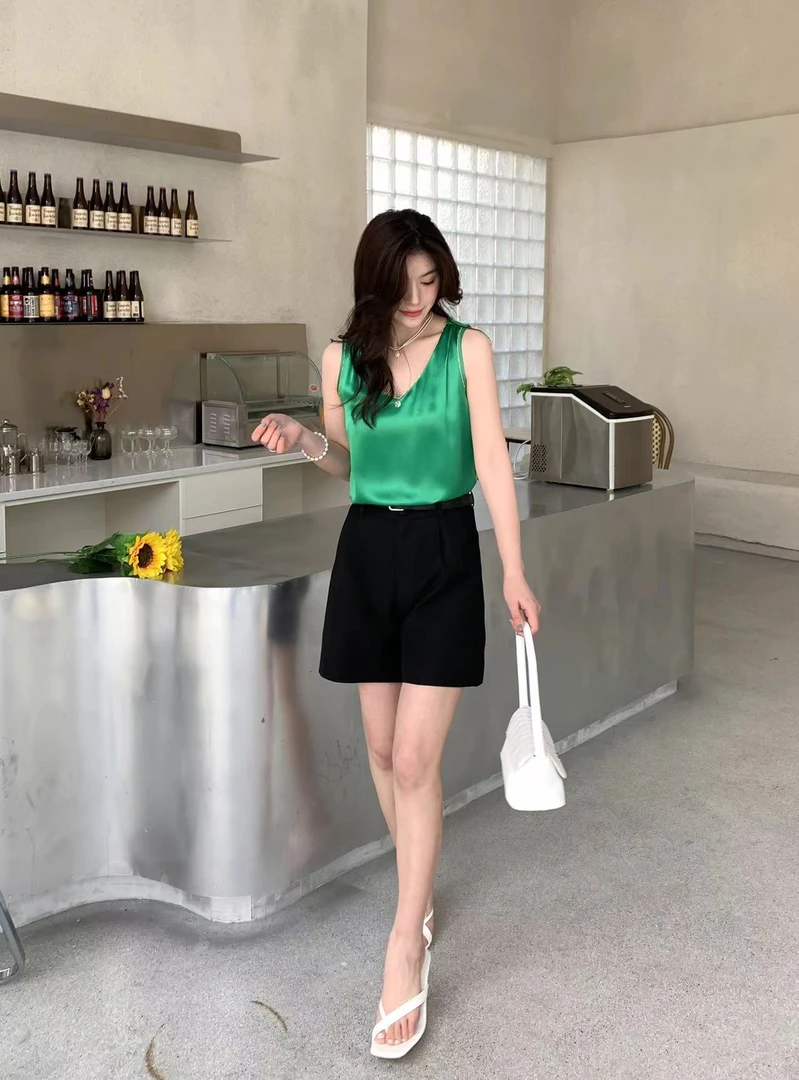 YANGSHANG修身型奢华甜酷风背心吊带气质吊带M89288