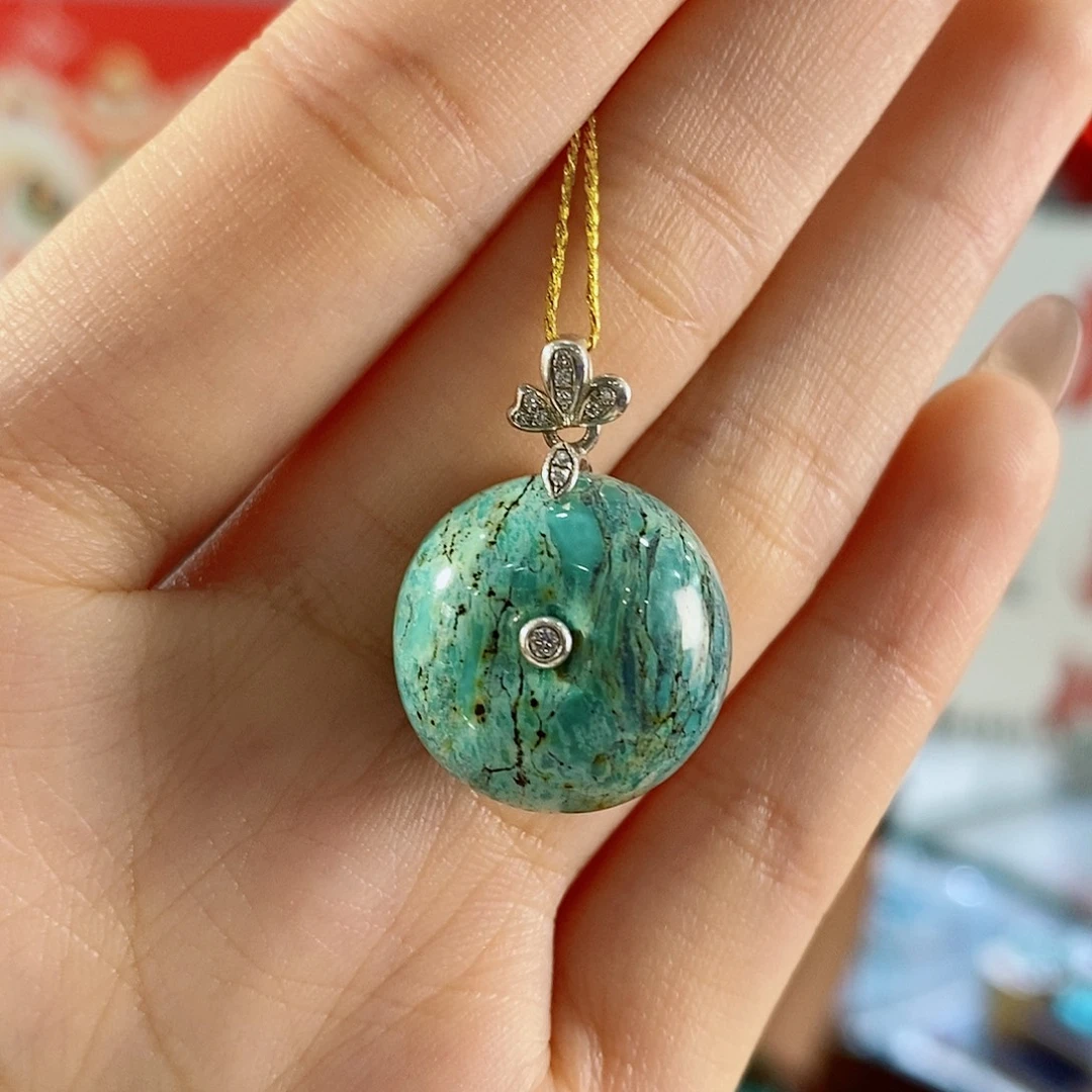 绿松石银S925镶嵌珠宝奇石