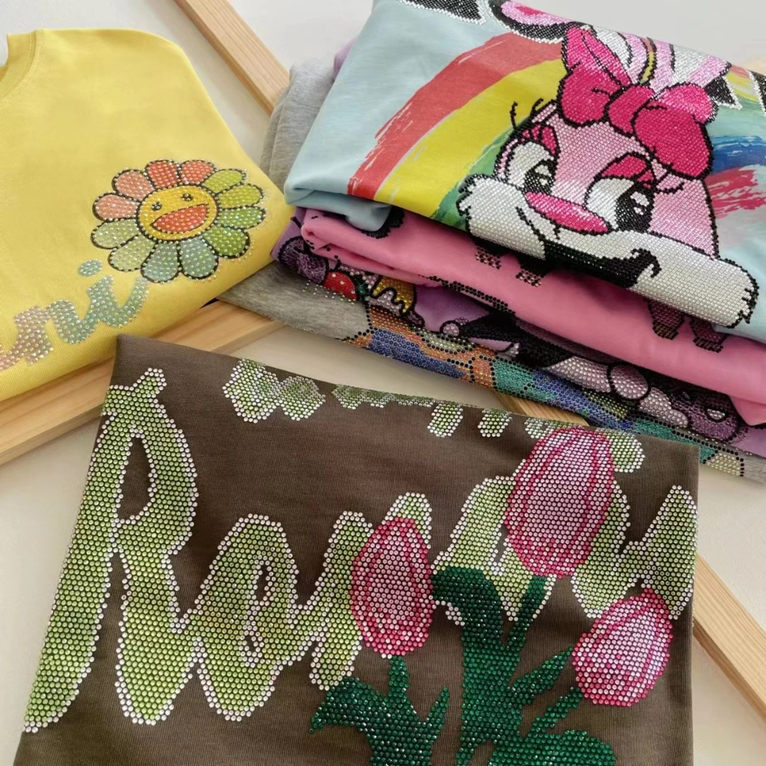 T1【编号101-199】均码 烫钻夏季t恤芊芊潮牌