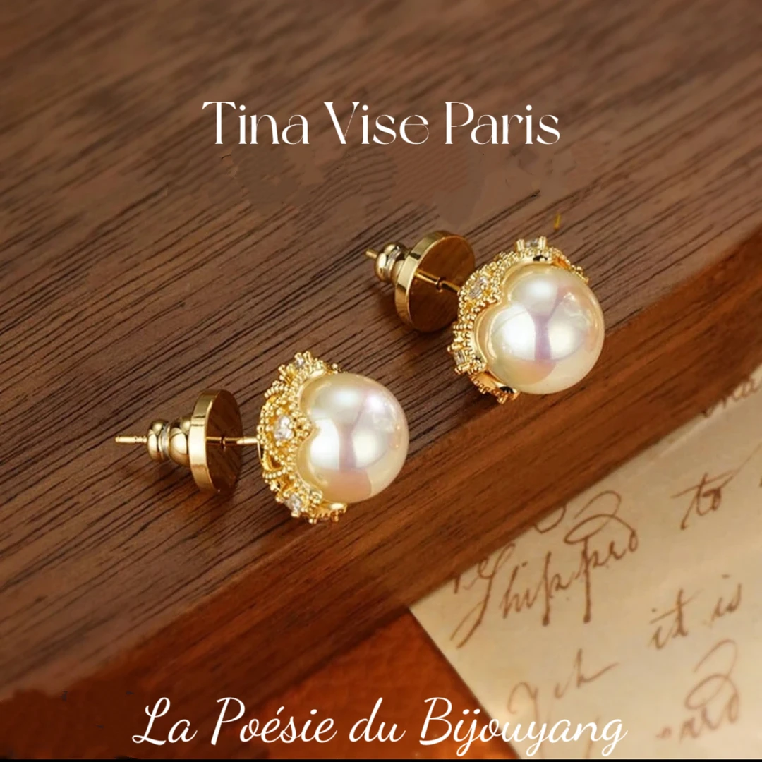 铜合金耳饰 A695  《月光奏鸣》法⭐️ Tina Vise 缇娜薇斯耳钉