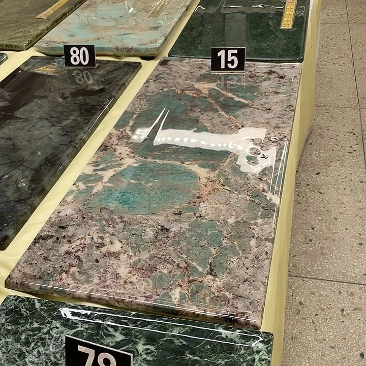 天然奢石亚马逊绿茶盘90*40