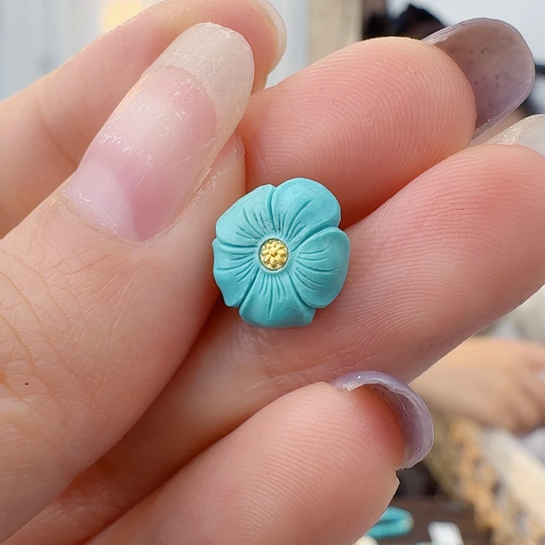 绿松石未镶嵌珠宝半成品