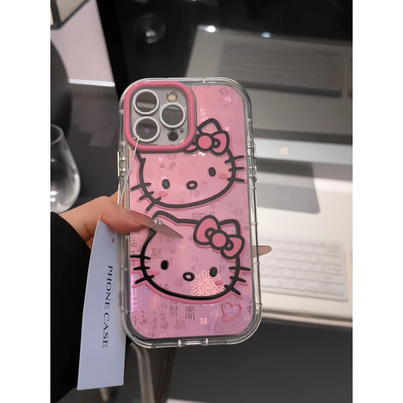 kitty适用于苹果17promax手机壳iPhone16渐变百福壳华为70pro小众