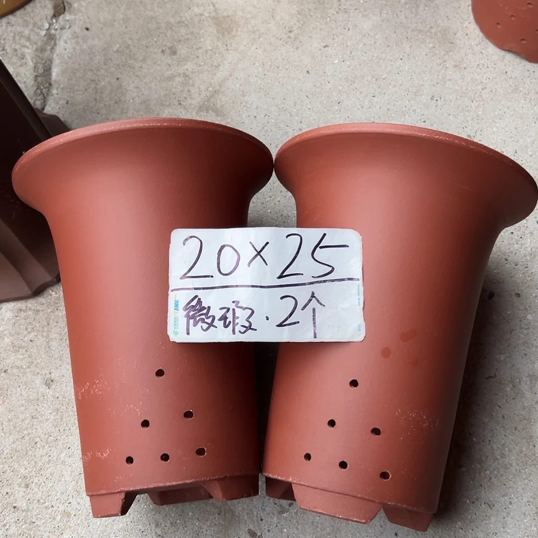 紫砂花盆宜兴紫砂花盆2只