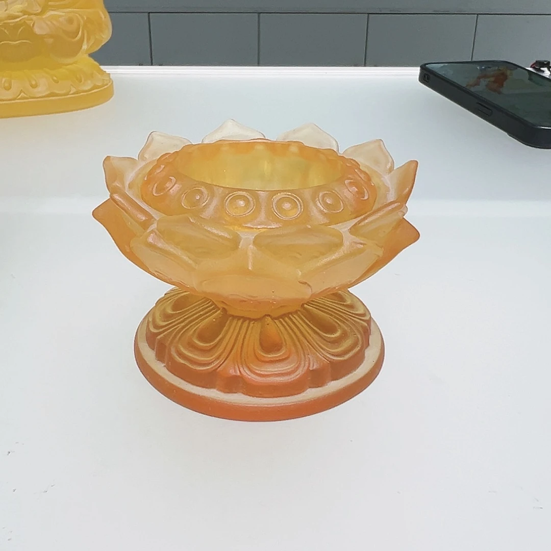 【闪购商品】手工艺品琉璃三个六件套烛台供水杯