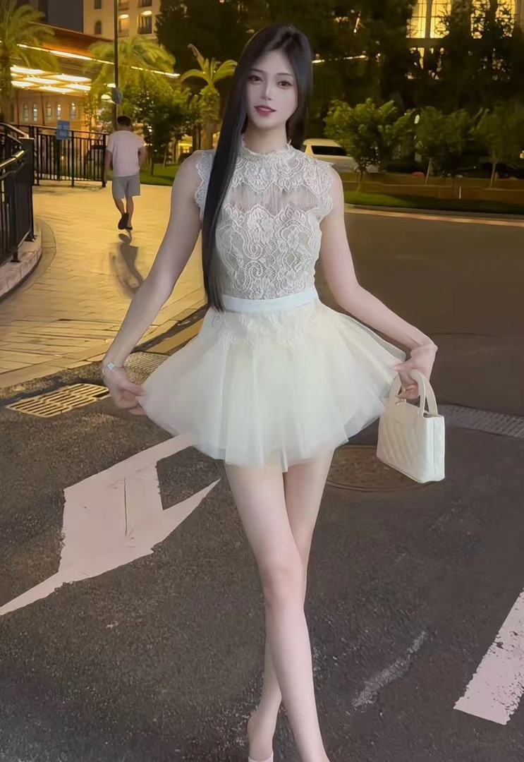 【精选优品】纯欲风性感蕾丝气质时尚套装251138+25814