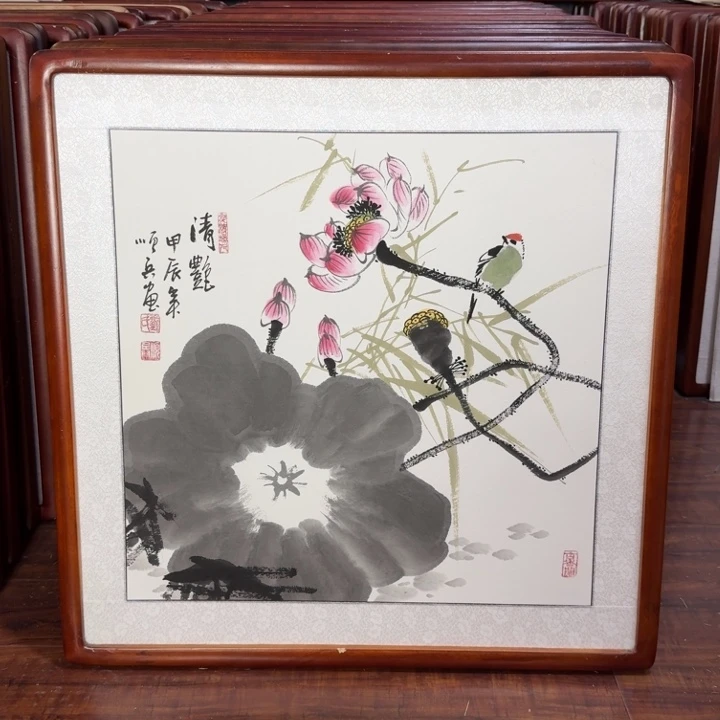 国画带框尺寸63*63厘米