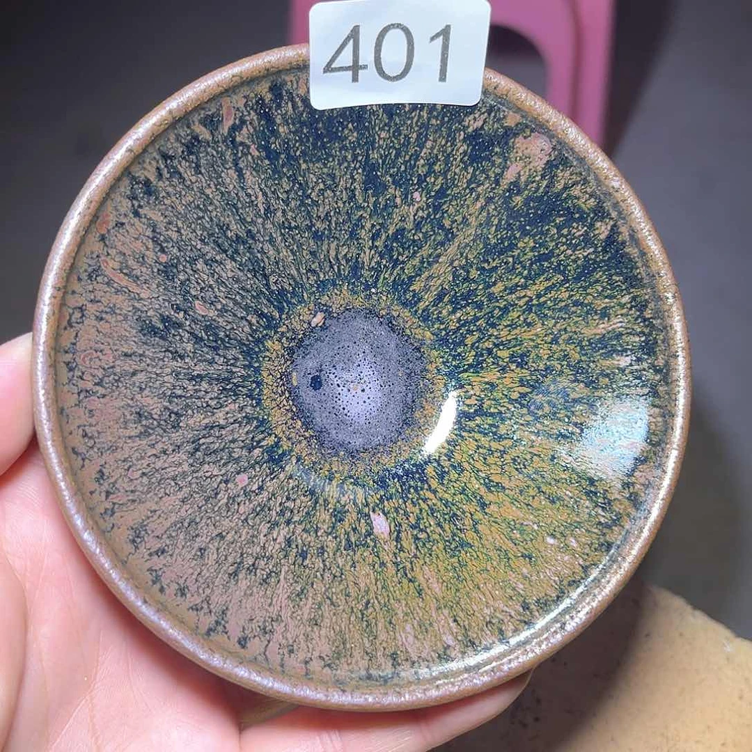 茶盏柴烧建盏主人杯401（底部微瑕疵）