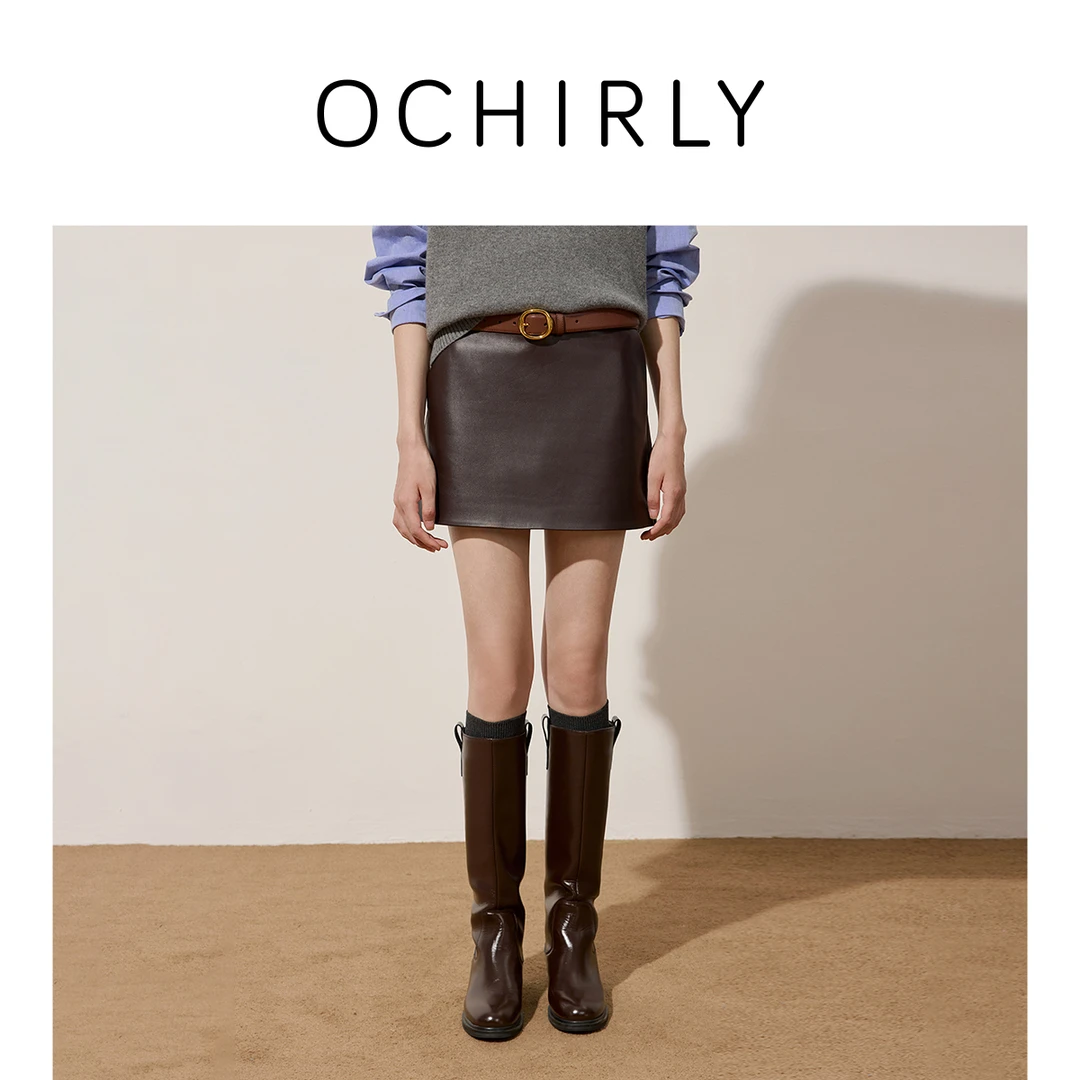 OCHIRLY欧时力短裙a字半身裙高级感秋新