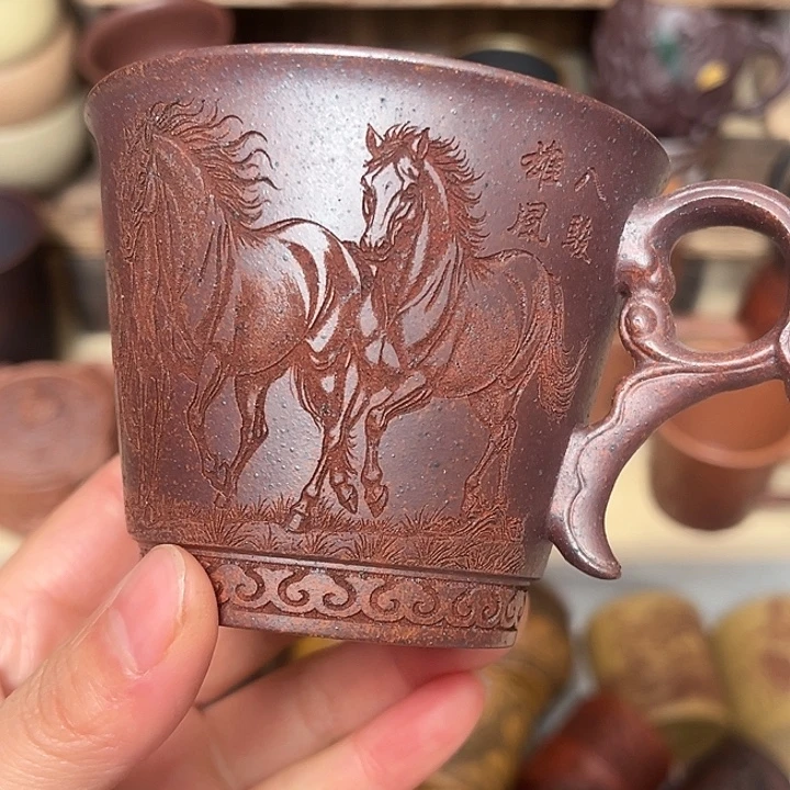 紫砂茶杯宜兴非遗紫砂茶具