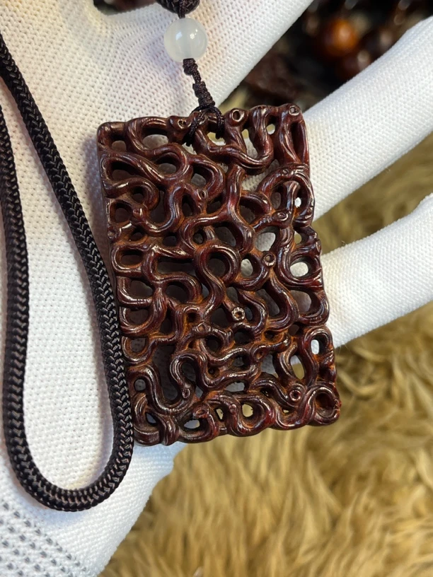 印度小叶紫檀.路路通.牌子挂件车挂4✖️6✖️1