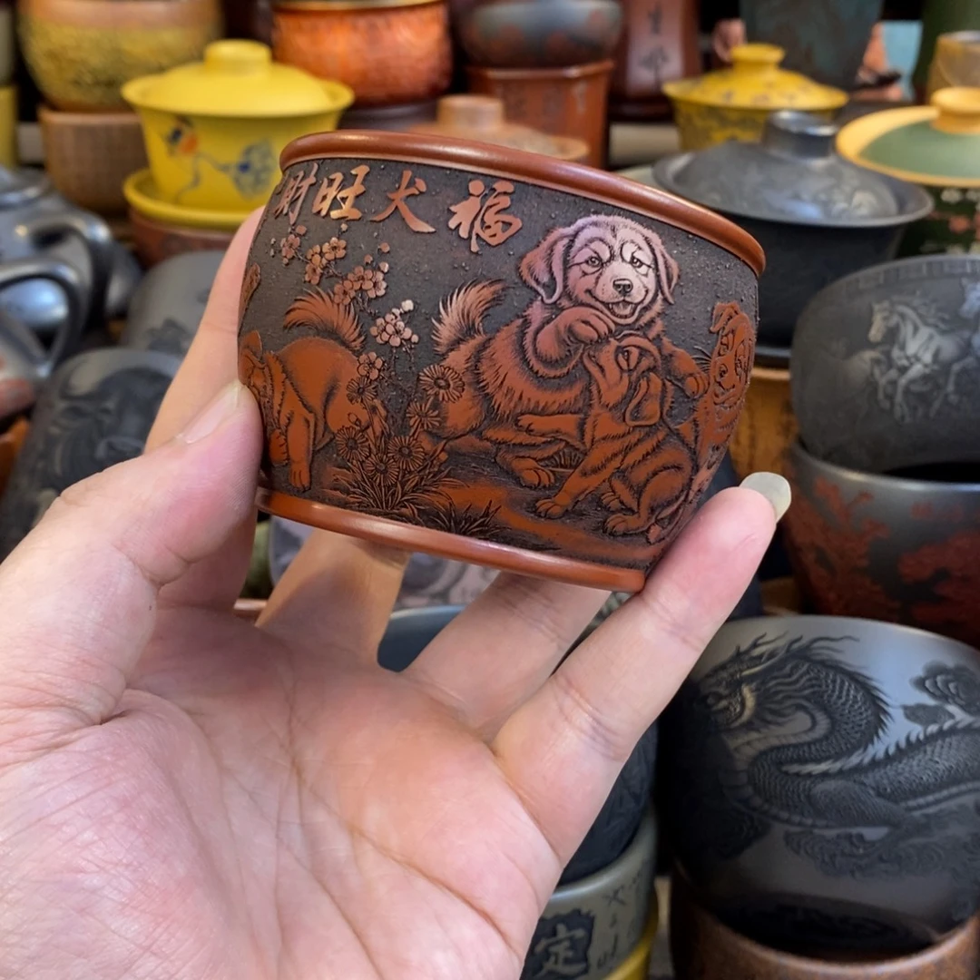 宜兴全手工紫砂杯