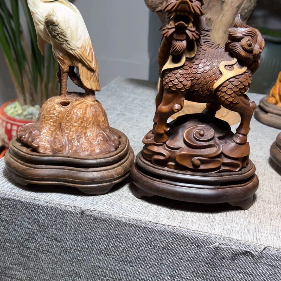 木大**悟鹿角雕刻工艺香炉